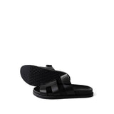 Hermes Sandals Black Chypre Sandals Black Calfskin (Size 38.5 / 8) - Redeluxe