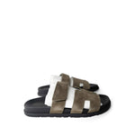 Hermes Sandals Chypre Sandals Toundra Suede / Black (Size 41) - Redeluxe