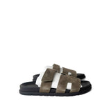 Hermes Sandals Chypre Sandals Toundra Suede / Black (Size 41) - Redeluxe