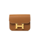 Hermes Wallet  Hermès Gold Veau Epsom Constance Slim Wallet - Redeluxe