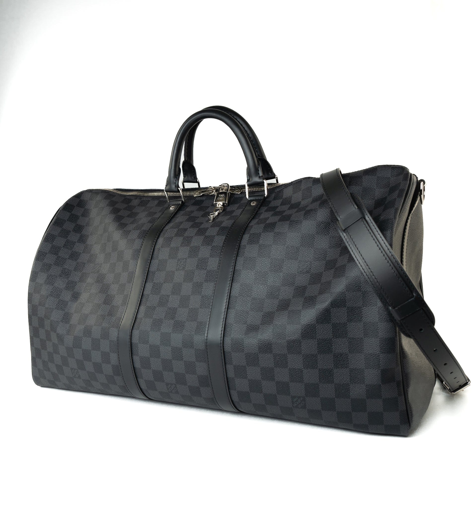 Louis Vuitton Keepall 55 Bandouliere in Damier Graphite Canvas REDELUXE