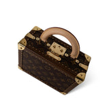 Louis Vuitton Handbag Brown Louis Vuitton Monogram Coated Canvas Petite Valise Top Handle Trunk Bag - Redeluxe