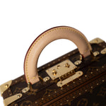 Louis Vuitton Handbag Brown Louis Vuitton Monogram Coated Canvas Petite Valise Top Handle Trunk Bag - Redeluxe