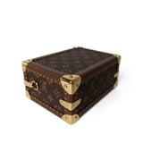 Louis Vuitton Handbag Brown Louis Vuitton Monogram Coated Canvas Petite Valise Top Handle Trunk Bag - Redeluxe