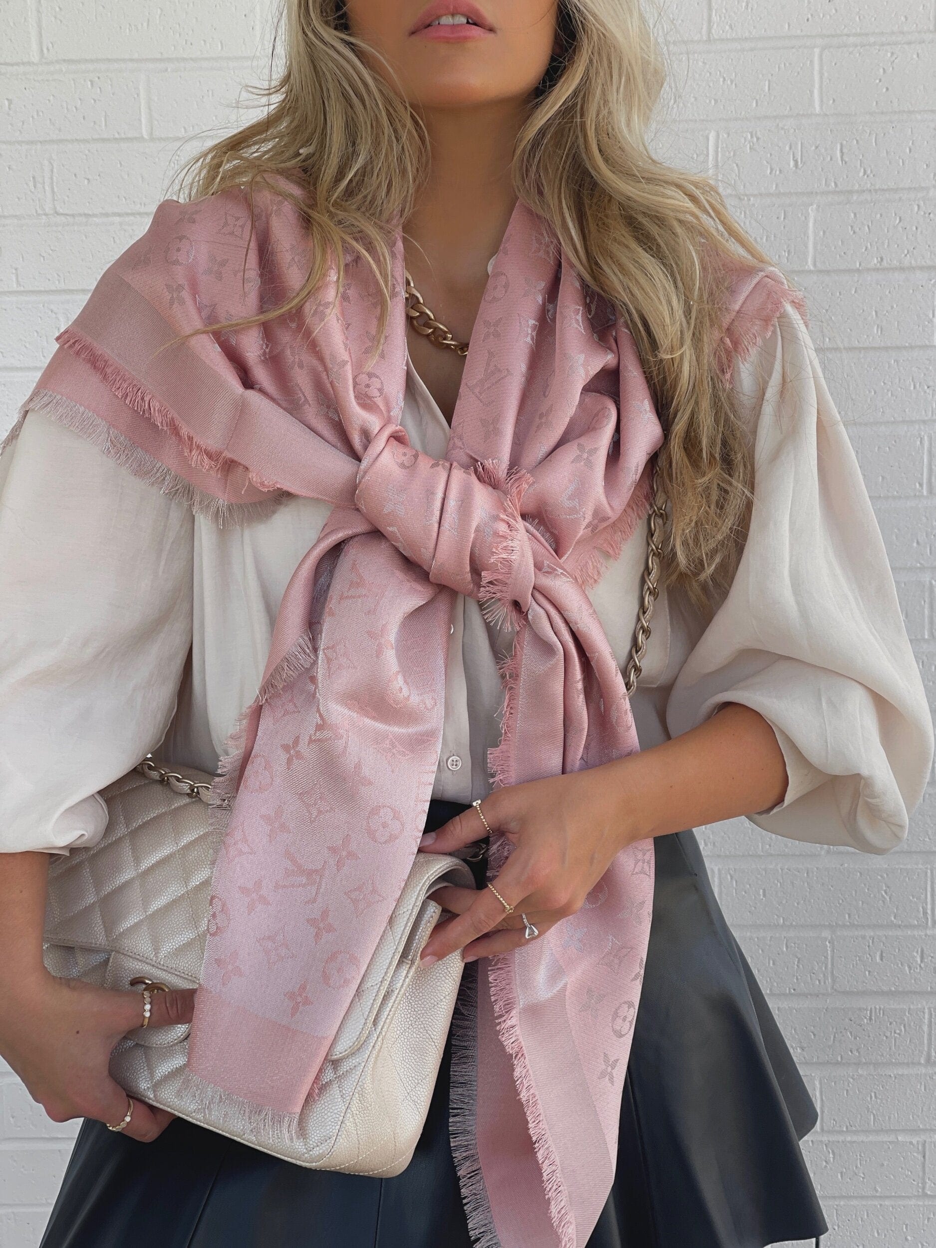 Monogram sales shine shawl