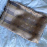 Louis Vuitton Shawl SO SHINE MONOGRAM SHAWL BEIGE (M76337) - Redeluxe